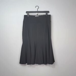 Michael Kors Black Flutter Fit Flare Mermaid Skirt